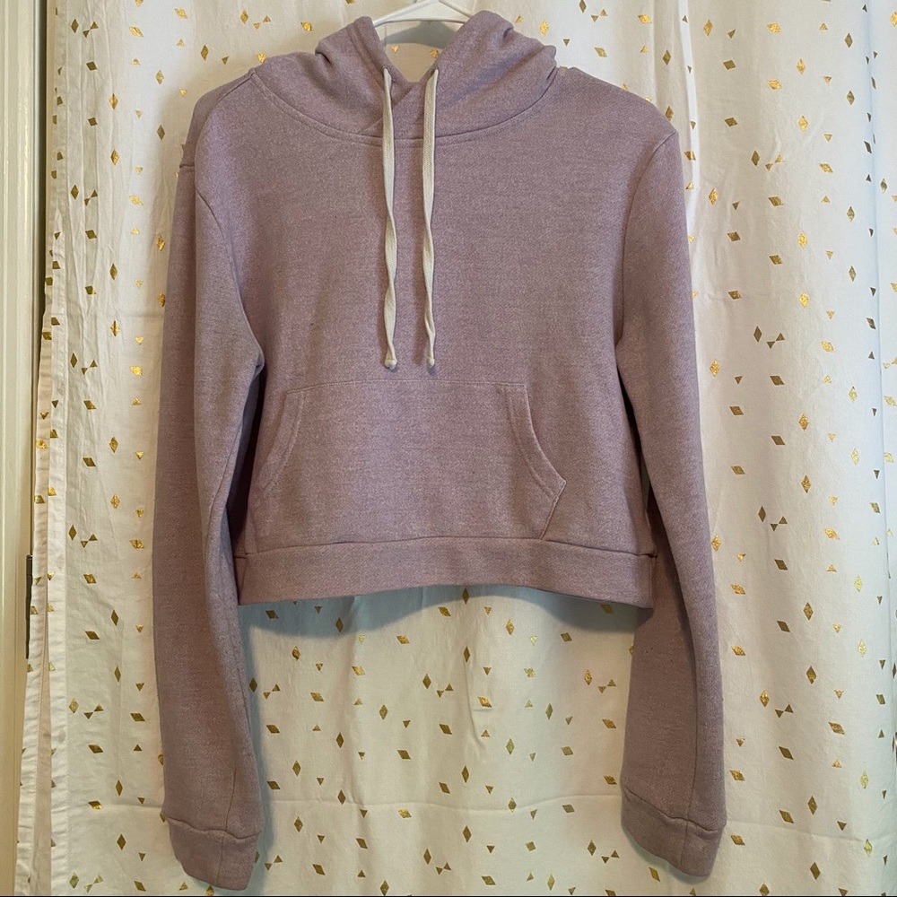Lavender crop hoodie